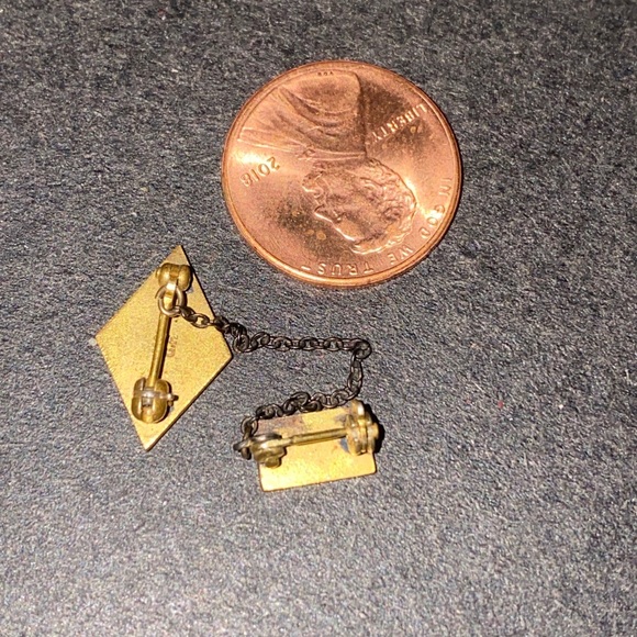 MACO GF Gold Filled ATB LIU Sigma Fraternity Sorority Pin VINTAGE - Picture 3 of 5